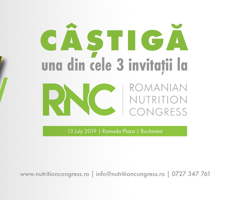 Concurs: Câștigă una din cele 3 invitații la Congresul de Nutriție din România